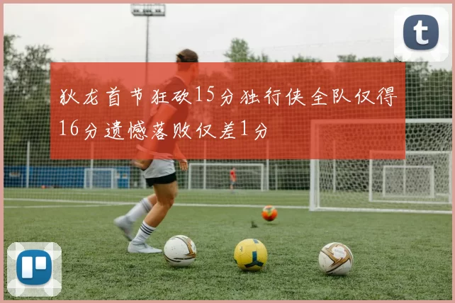 狄龙首节狂砍15分独行侠全队仅得16分遗憾落败仅差1分